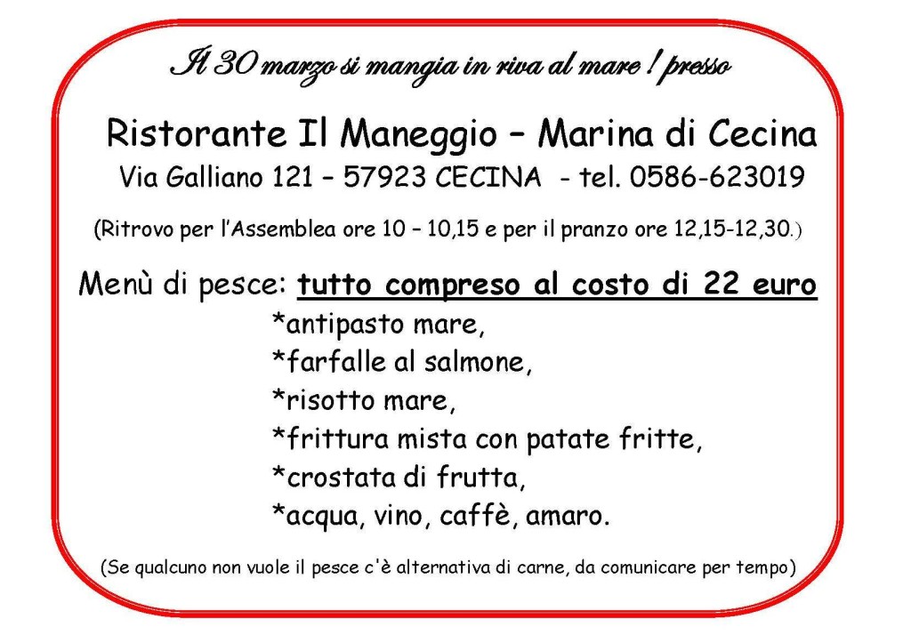 Ristorante il Maneggio, Cecina (LI)